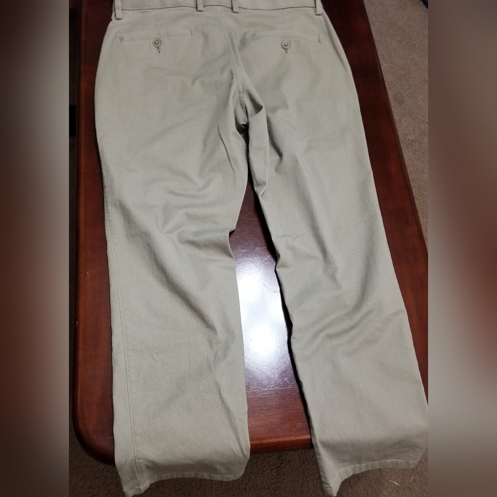 Haggar Men's Action Khaki Pants - Picture 3 of 11
